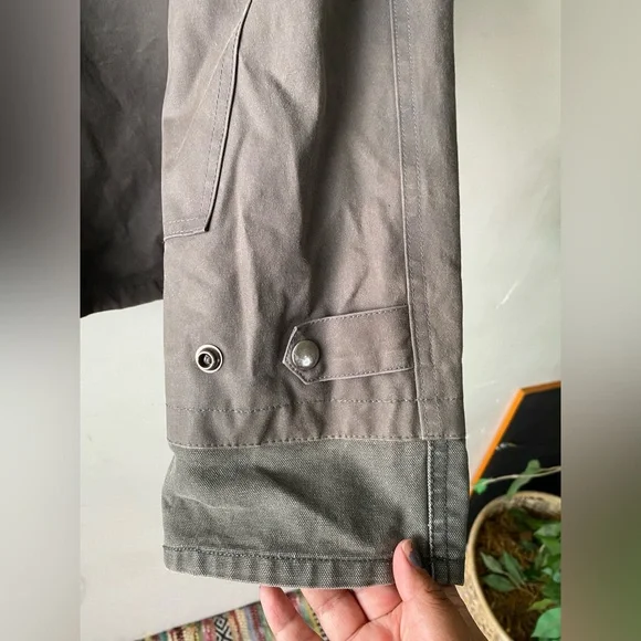 ATLAS Snow-Shoe Company Vintage Waxed Cotton Jacket Men's Large Gray Utility - Picture 8 of 9